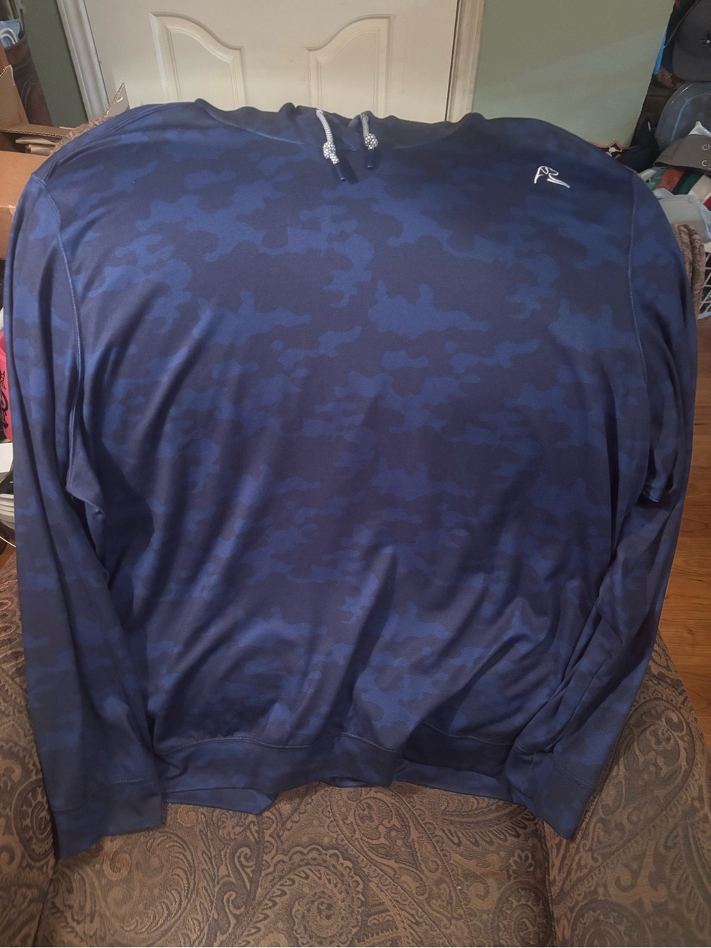 Rhoback Men's Performance Hoodie - Navy Camo